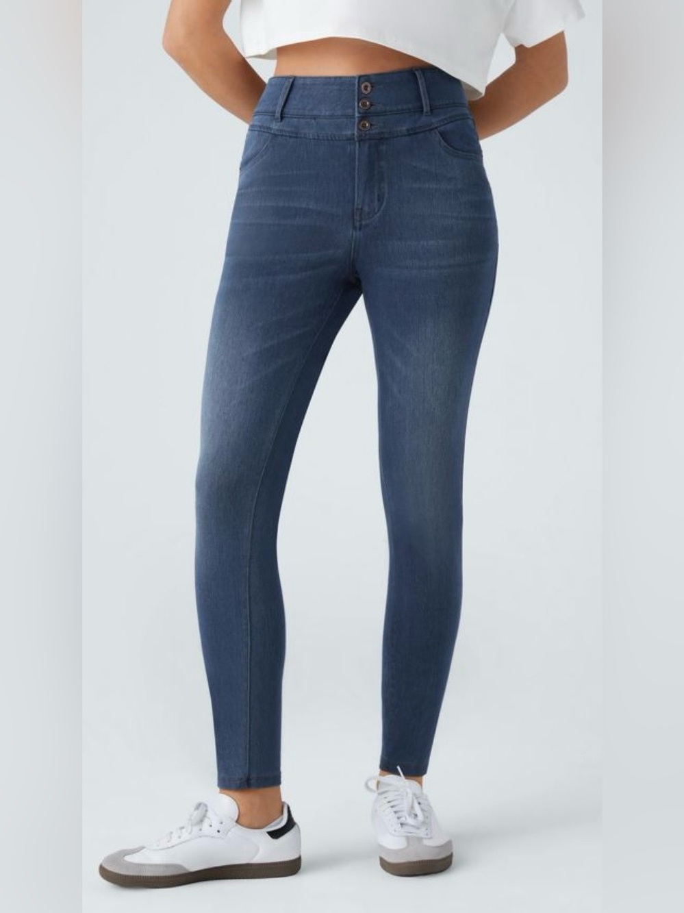 Halara Flex™ High Waisted Zipper Pockets Casual Skinny Jeans